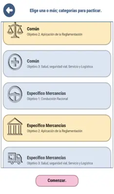 Examen CAP Mercancías España android App screenshot 12