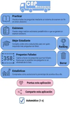 Examen CAP Mercancías España android App screenshot 13