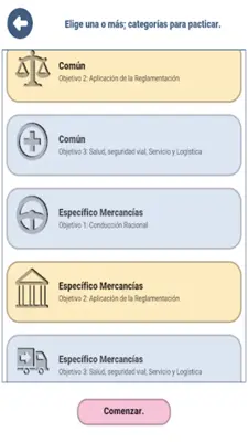 Examen CAP Mercancías España android App screenshot 19