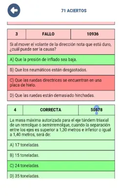 Examen CAP Mercancías España android App screenshot 3