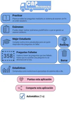 Examen CAP Mercancías España android App screenshot 6